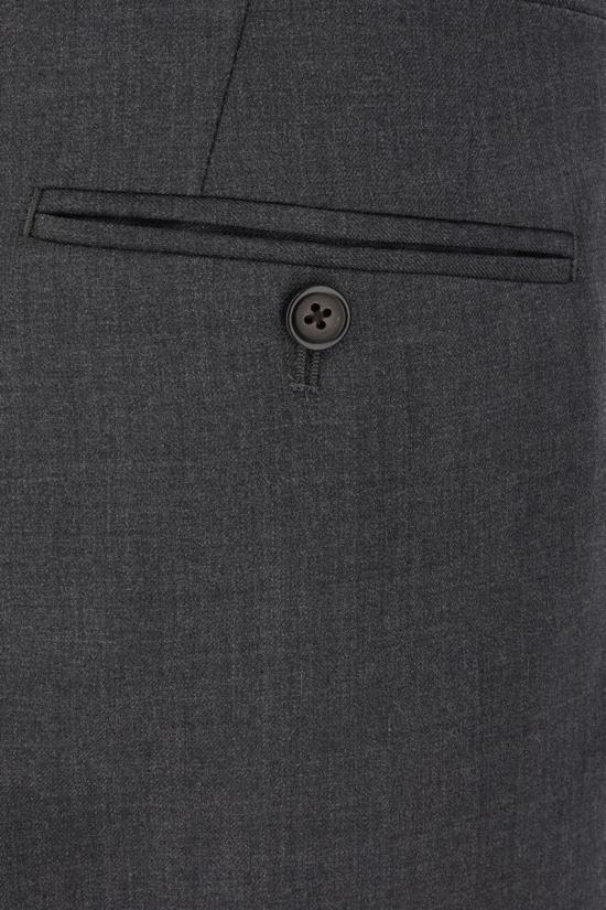 THOM BROWNE Twill Low Rise Classic Pants Dark Gray