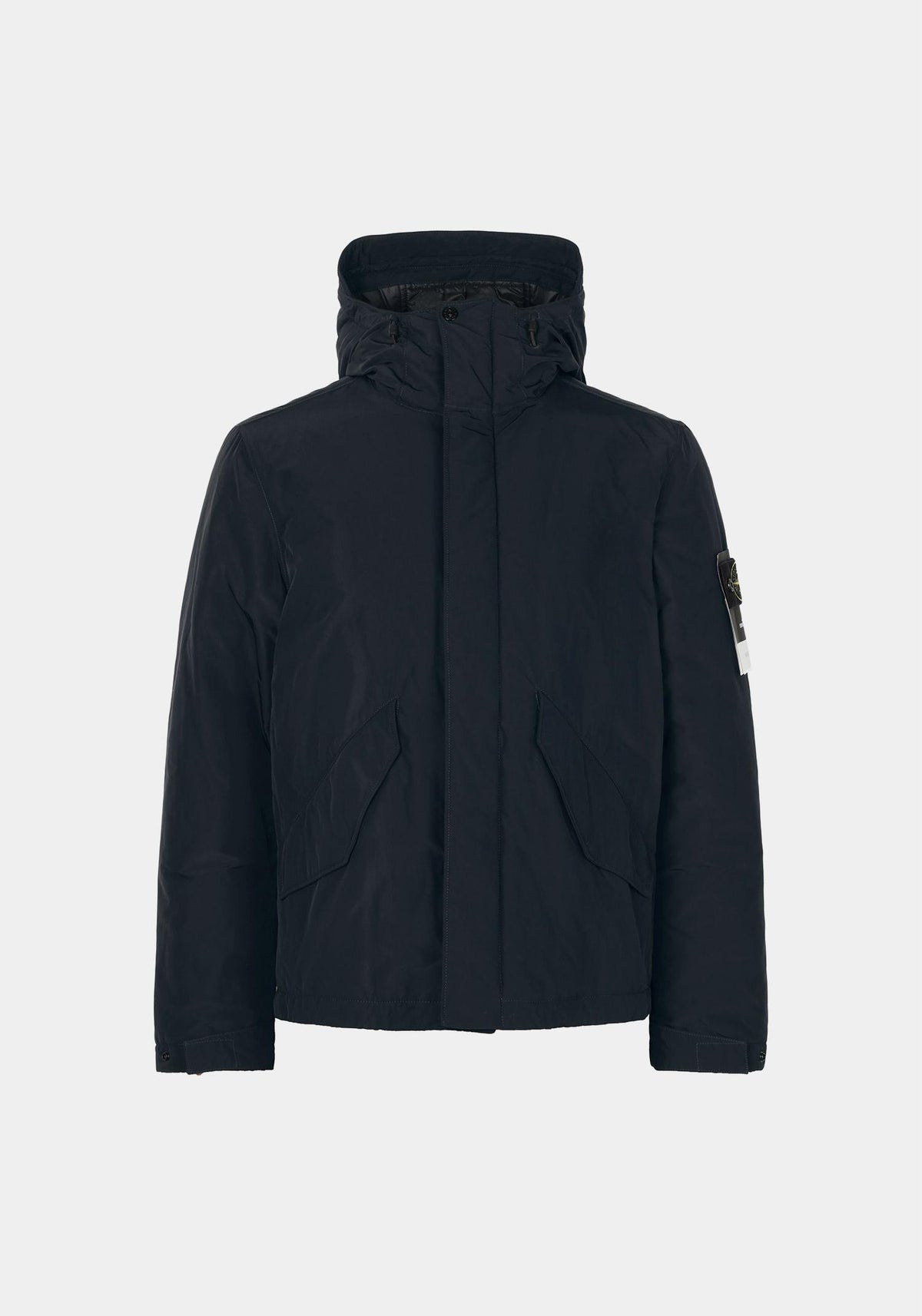 STONE ISLAND Navy Micro Twill Hooded Down Puffer Jacket L2S154100010 S0A26 V0020