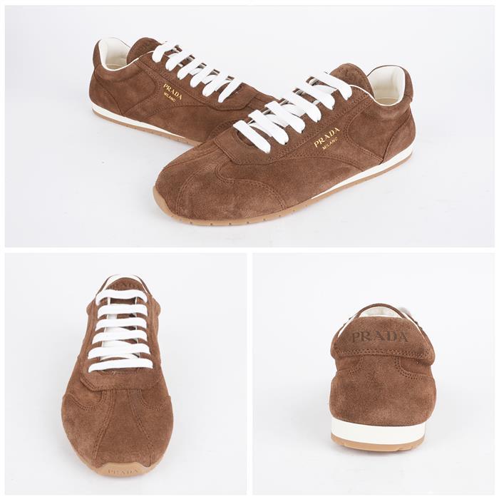 PRADA Suede Low Top Sneakers