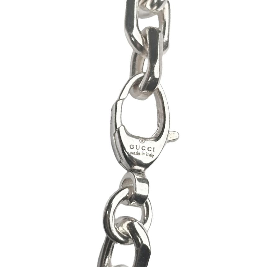 GUCCI Interlocking Silver Bracelet 620798 J8400 8106