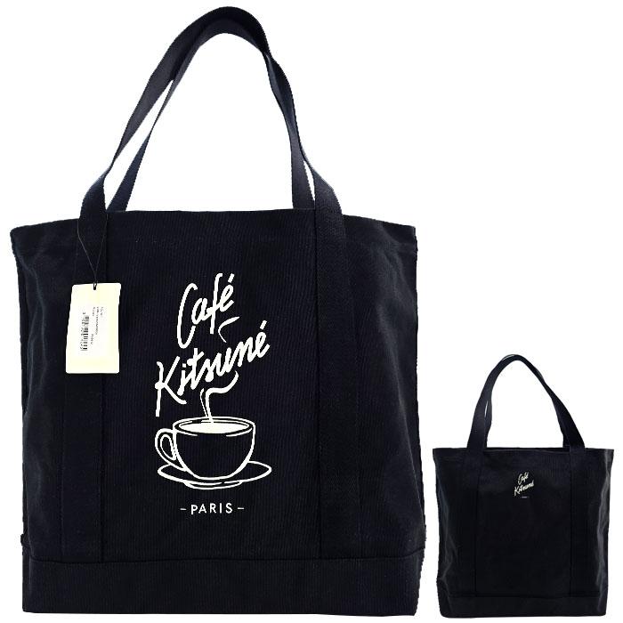 Maison Kitsune Cafe Kitsune Canvas Tote Bag CKMU05102WW9001 P199