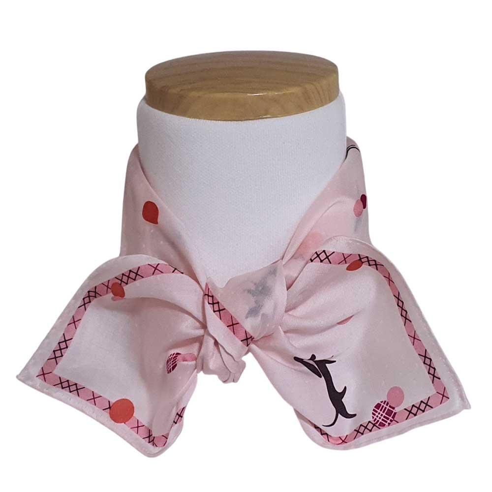 BURBERRY Dachshund Polka Dot Vintage Petite Scarves Set Unisex