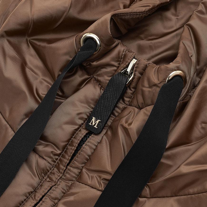 Max Mara Water-Repellent Green Hooded Down Puffer Jacket Women’s