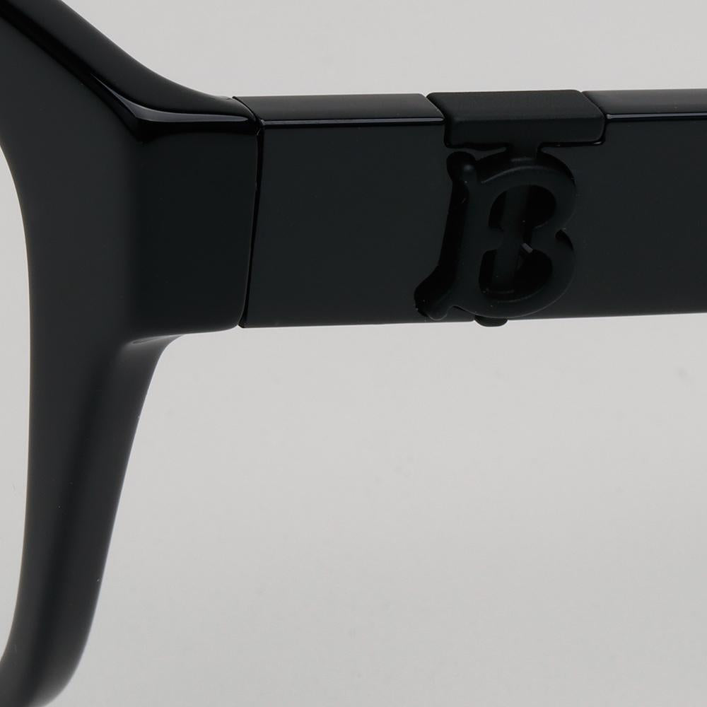 BURBERRY Black Cat-Eye Acetate Eyeglasses Asian Fit Unisex BE2388F 4093