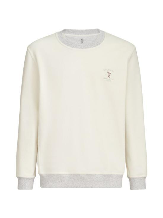 Brunello Cucinelli Off White Long Sleeve Sweatshirt MM8263390 G CA819