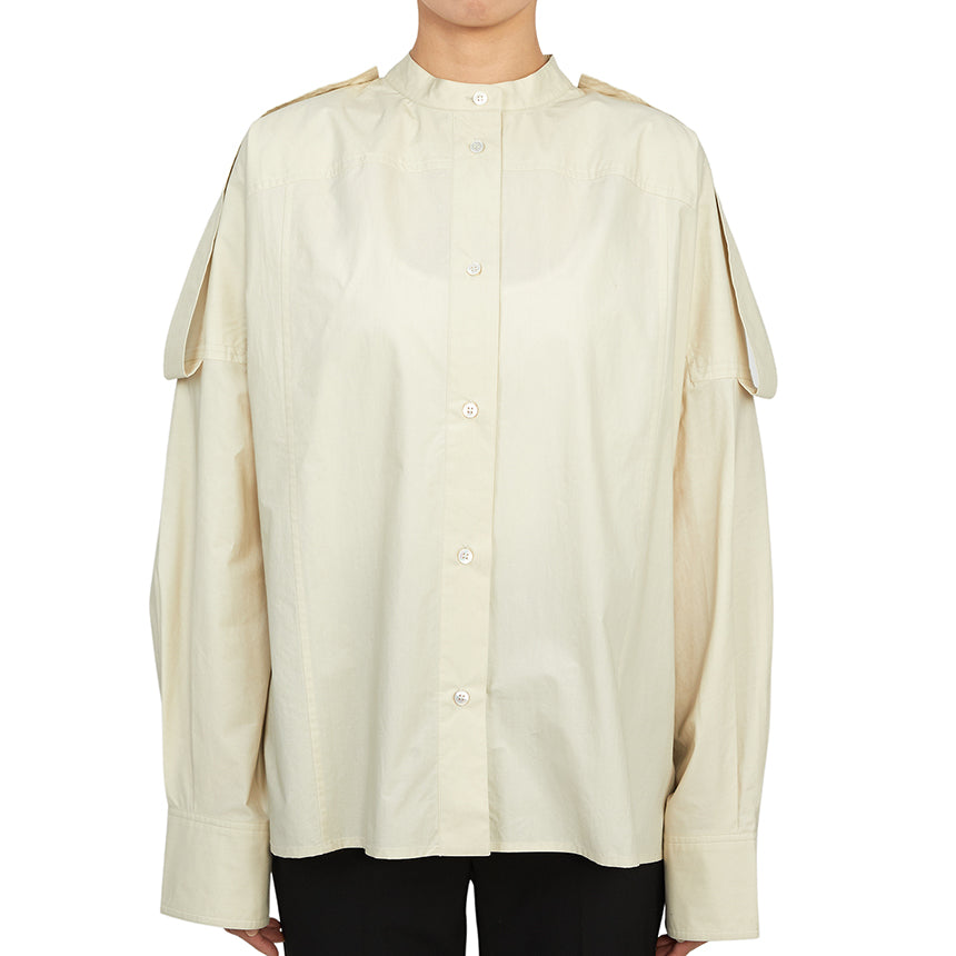 STUDIO NICHOLSON Neptune Poplin Women’s Shirt NEPTUNE SNW 1109 DOVE