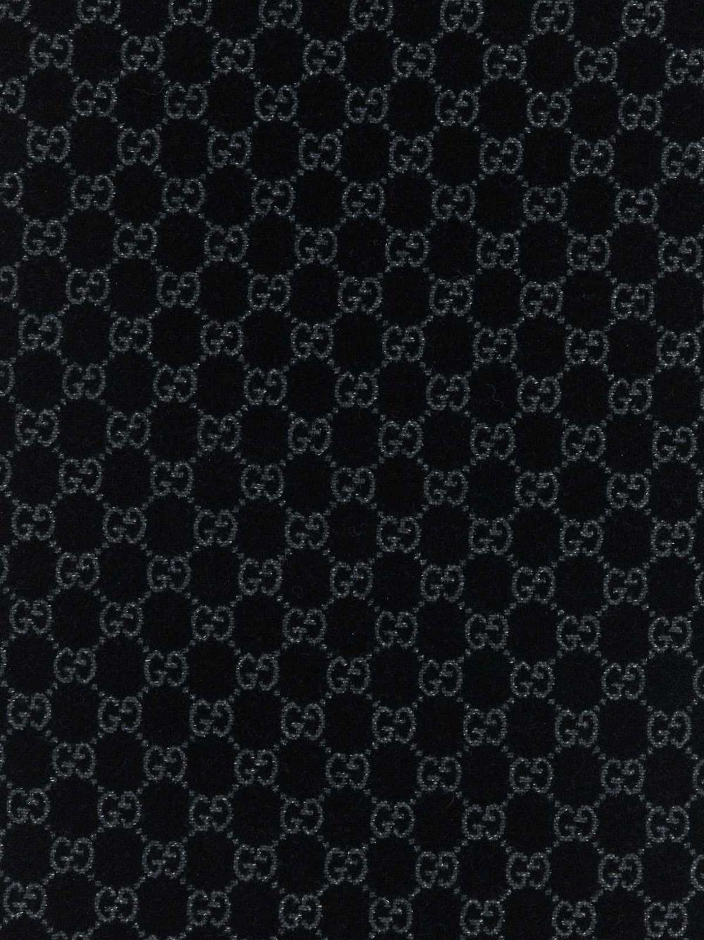 GUCCI Wool Fringe Scarf