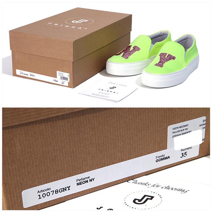 joshua sanders Neon NY Slip-On Sneakers for Women