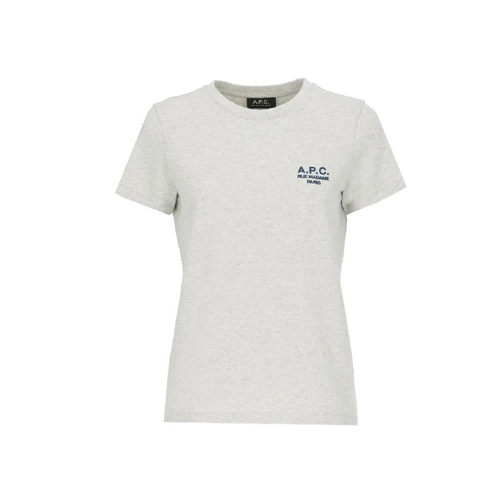 A.P.C. DENISE Embroidered Cotton T-Shirt White Women