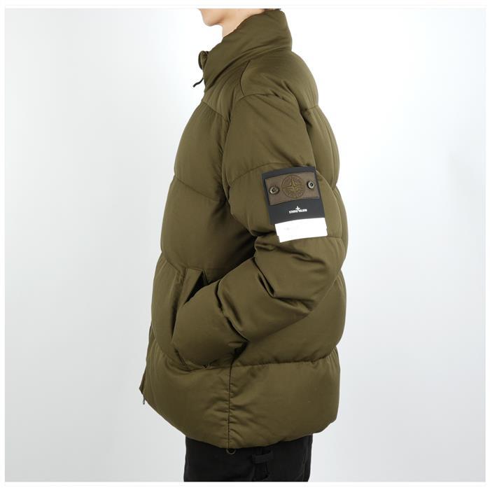 STONE ISLAND Wool Twill Down Puffer Jacket with Logo Patch 8115453F3 V0054