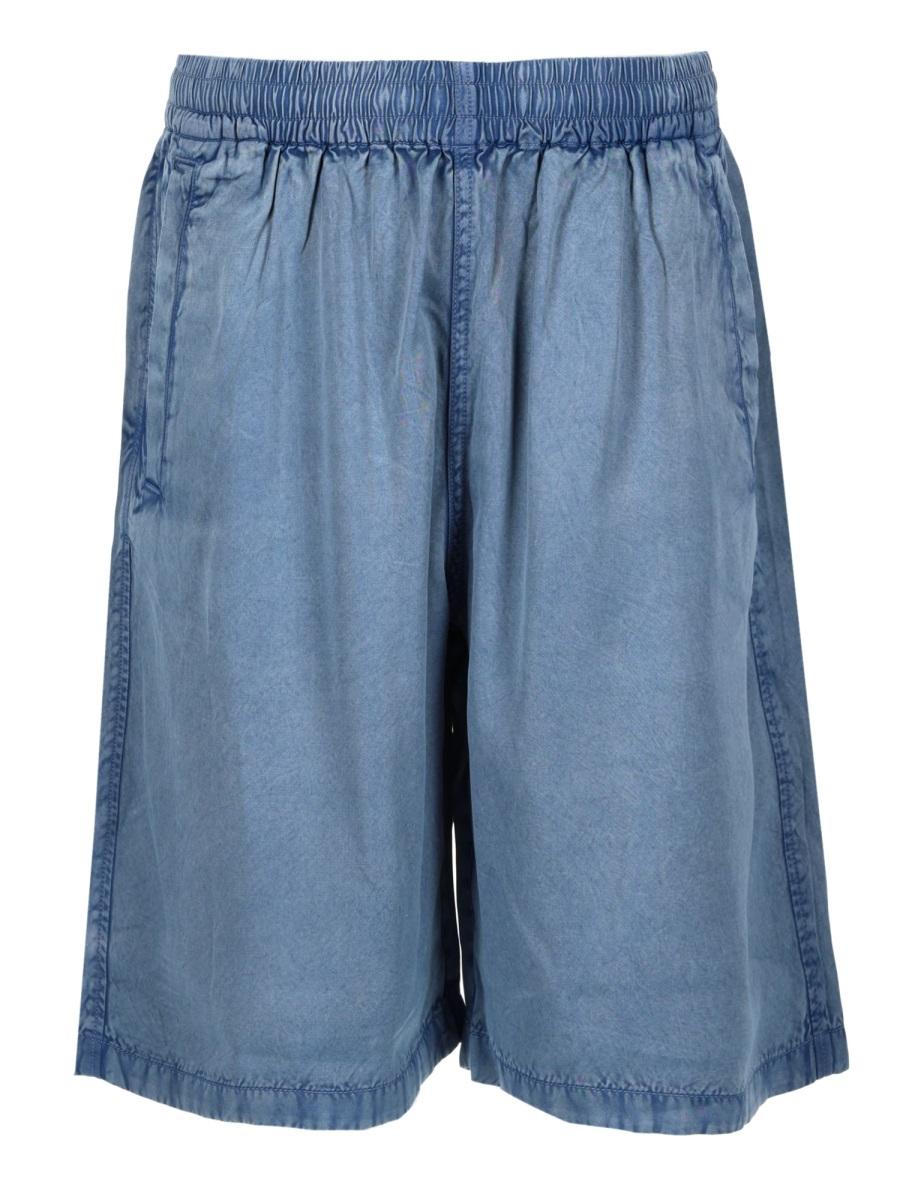 DIESEL Cotton Drawstring Elastic Waist Shorts for Men