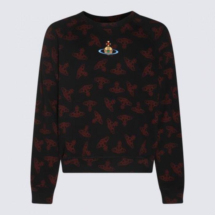 Vivienne Westwood Raglan Sweatshirt Pullover Black Cotton