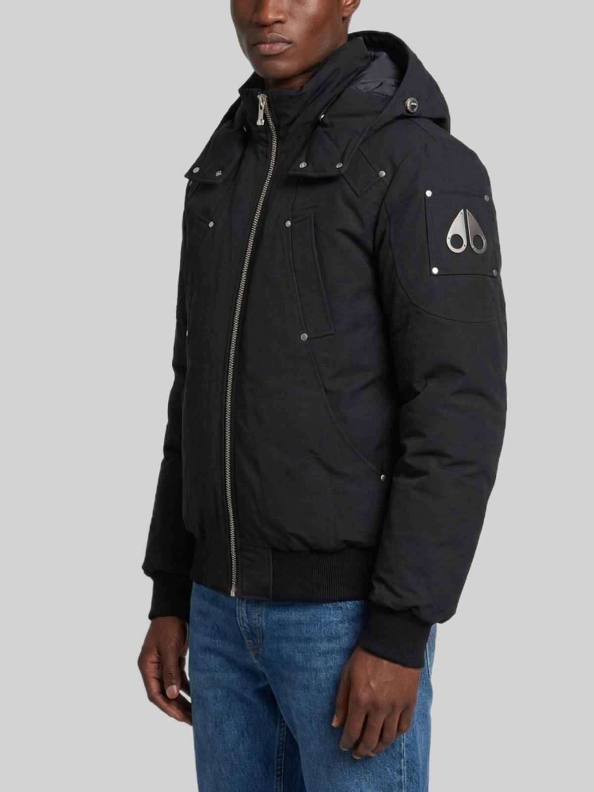 Moose Knuckles Black Down Puffer Jacket Men’s Outerwear