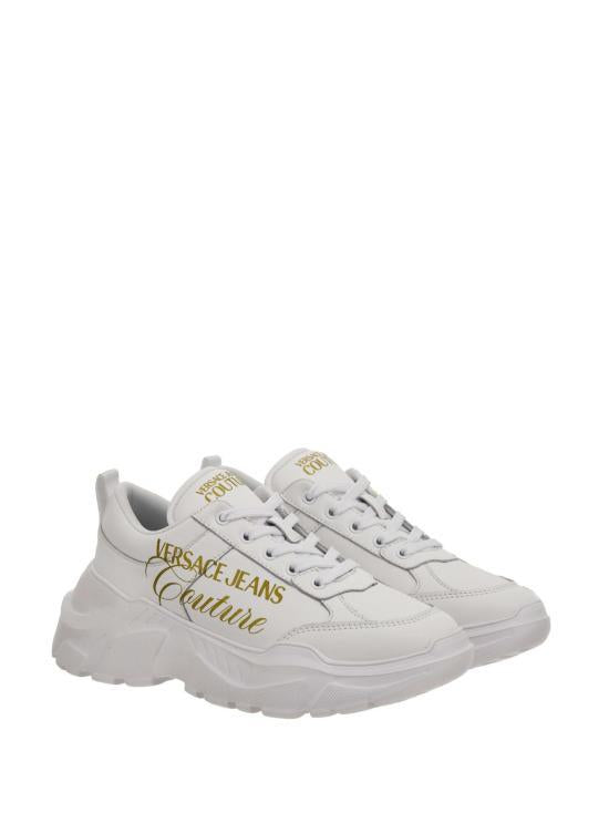 Versace White Leather Low-Top Sneakers Women 80VA3SC1 ZPB69 003 BIANCO DOM