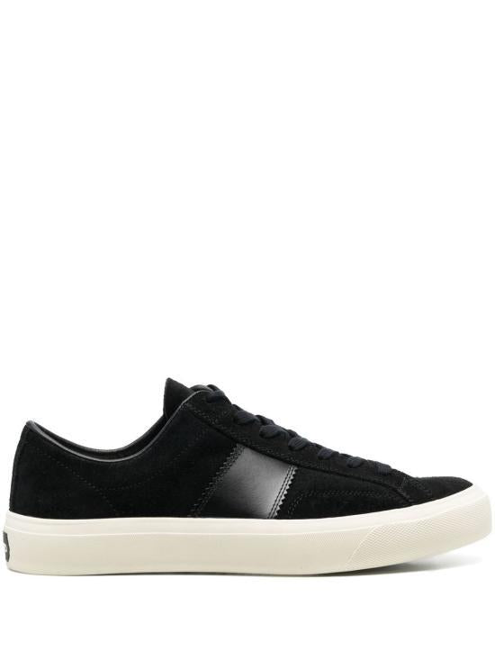 TOM FORD Black Leather Low-Top Sneakers J0974LCL032NNWB