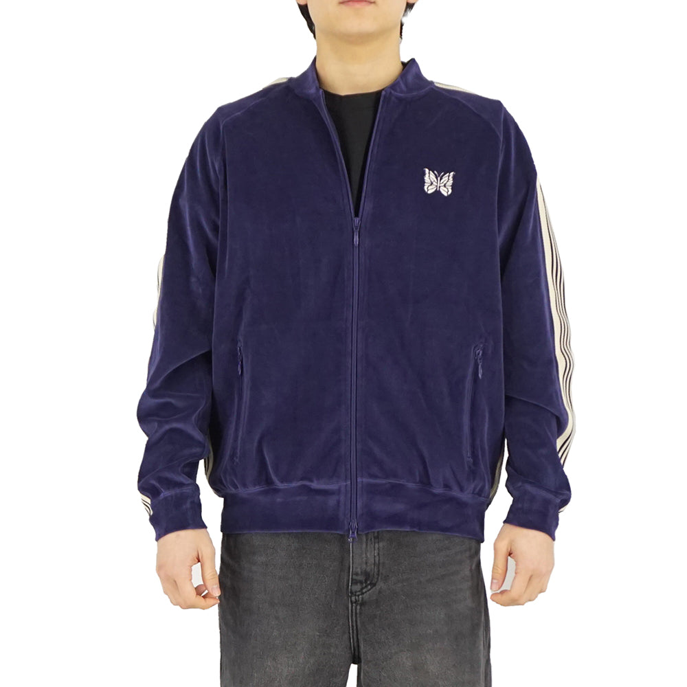 NEEDLES Velour Track Jacket Navy Unisex