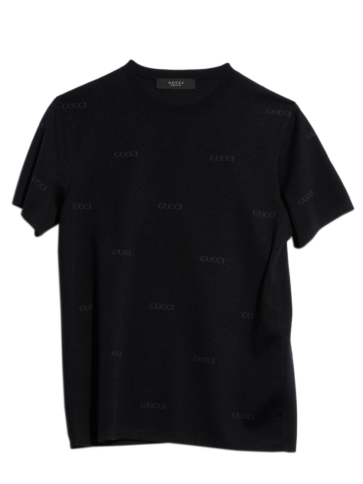 GUCCI Knit T-Shirt Men’s White Crewneck Top