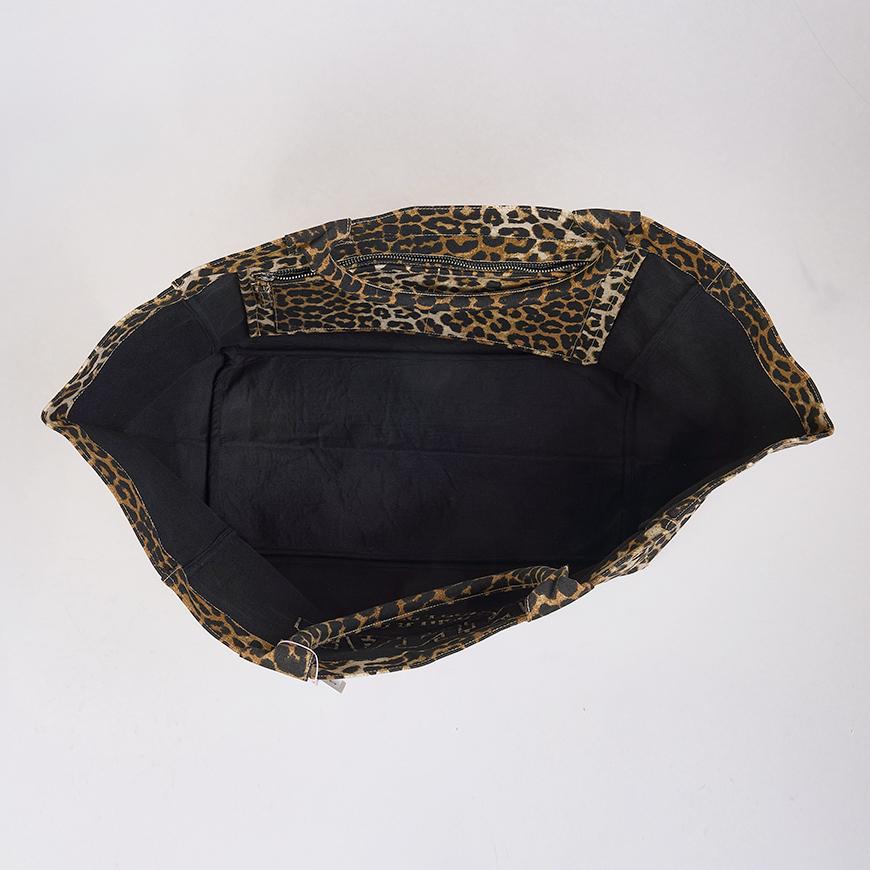 GANNI Leopard XXL Tote Bag for Women A7161 943