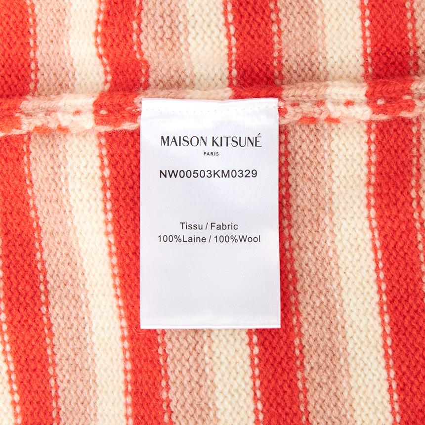 Maison Kitsune Fox Head Stripe Women’s Cardigan NW00503KM0329 0019