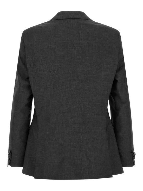 HUGO BOSS Gray Wool Blend Two-Piece Suit Set for Men