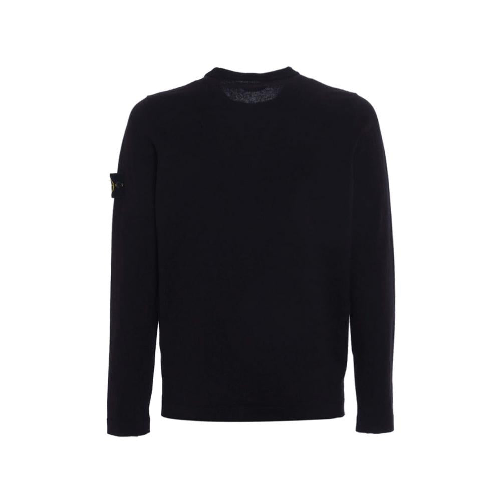 STONE ISLAND Dark Navy 15th Anniversary Patch Crewneck Knit Sweater