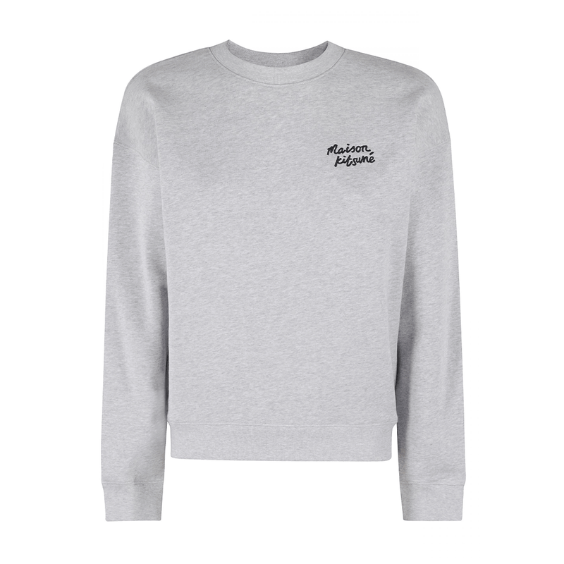 Maison Kitsune Handwriting Logo Fleece Sweatshirt for Women MW00314 KM0307 O121