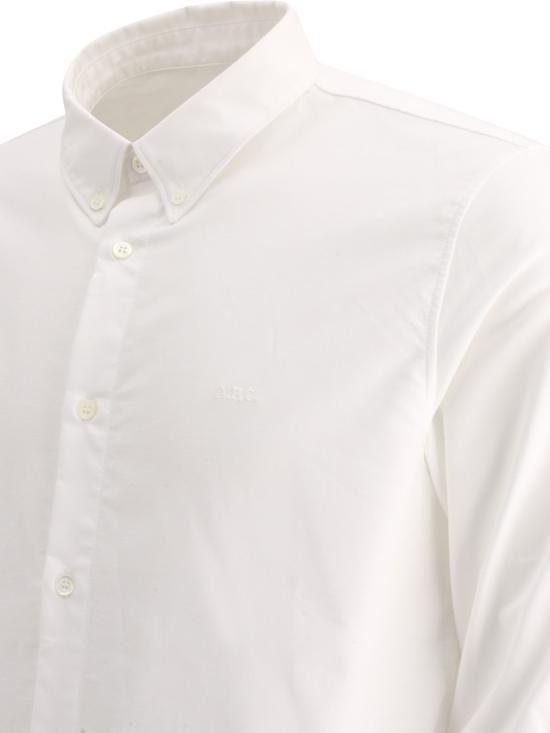 A.P.C. White Long Sleeve Shirt