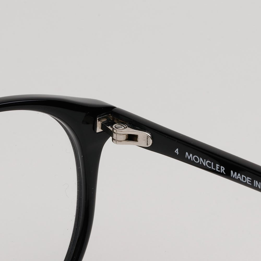 Moncler Lightweight Round Acetate Eyeglass Frames Black Unisex