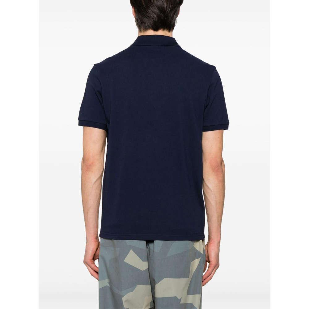 Moncler Navy Logo Patch Polo T-Shirt Unisex Cotton