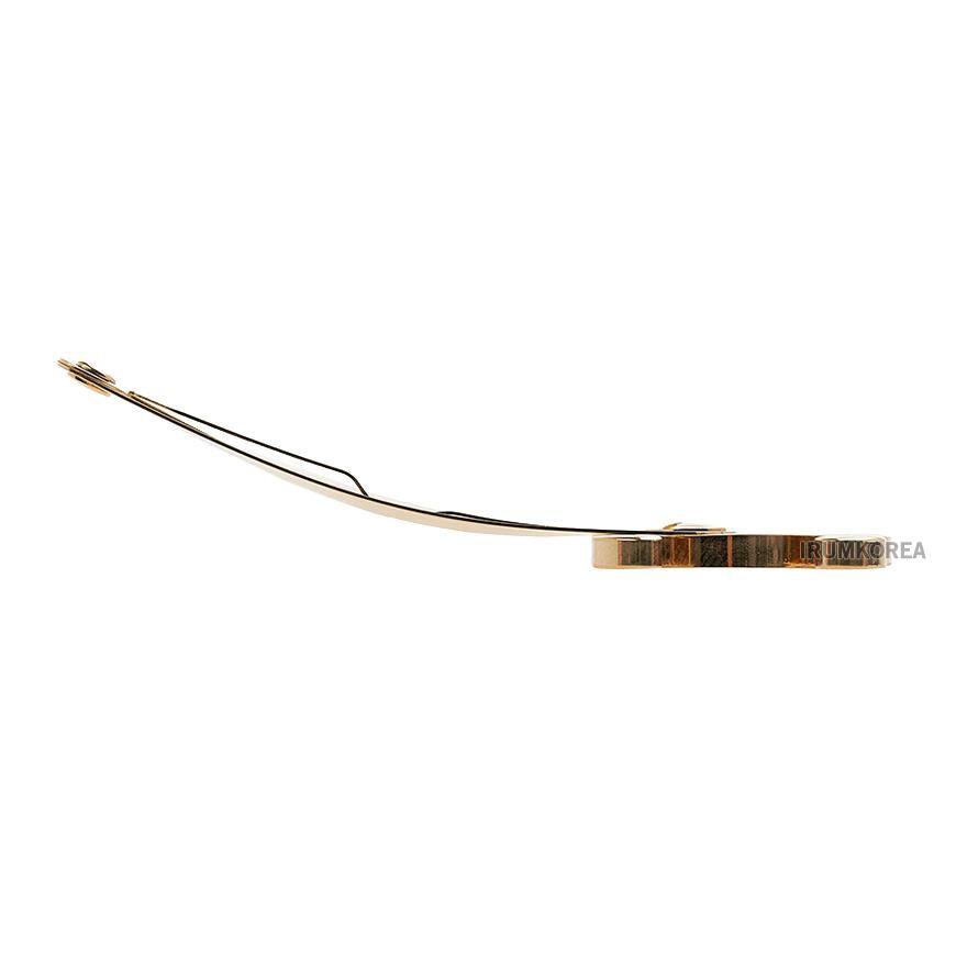 CELINE Triomphe Hair Clip for Women Orange