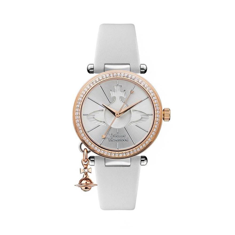 Vivienne Westwood Orb Women’s Leather Quartz Watch 32mm VV006RSWH