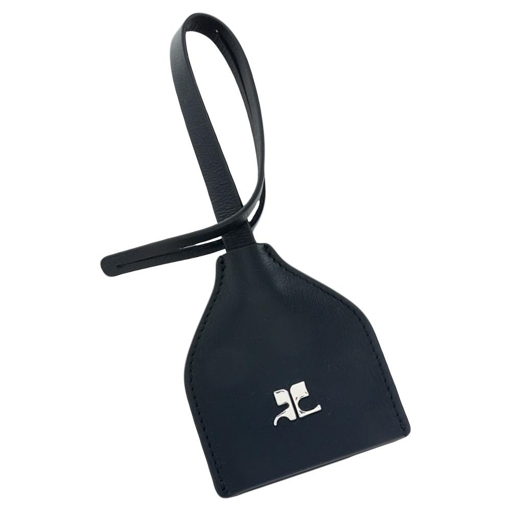 courreges Signature Logo Black Keyring 125APM023CR0065 9999