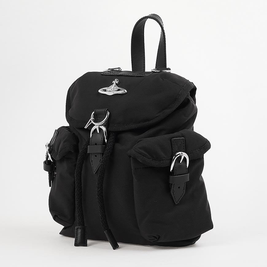 Vivienne Westwood Highland Small Backpack Black Women’s Leather