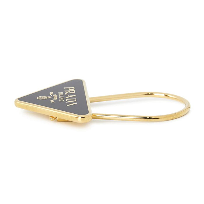 PRADA Leather Keyring Keychain Unisex Accessories Black 1PS063 66A F019F