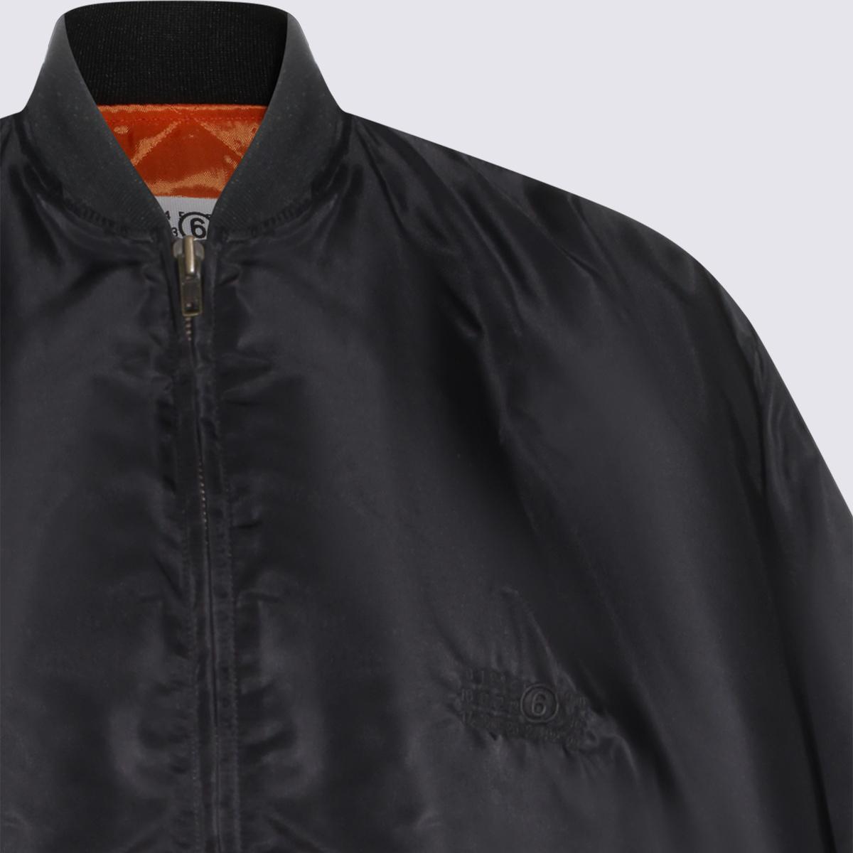 Maison Margiela Black Casual Bomber Jacket