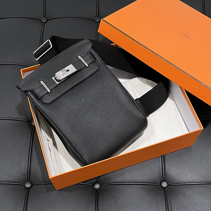 HERMES Hac A Dos PM Backpack Black Palladium Hardware Unisex