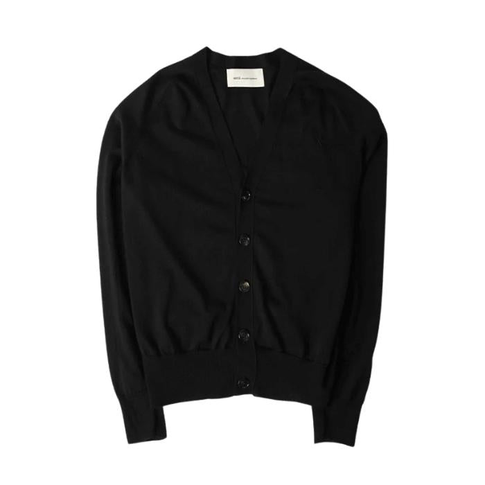 AMI Contrast Heart Logo Cardigan Men’s Knit