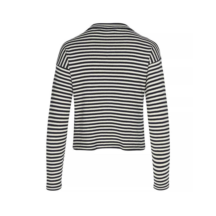 Max Mara ERITEA Striped Cardigan Ivory Navy 252534 6031