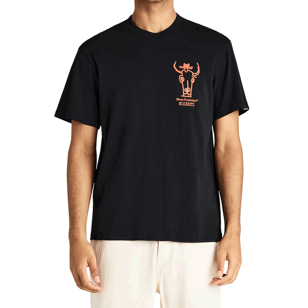 Deus Ex Machina Showdown Short Sleeve T-Shirt for Men Black DMP251947D BLK