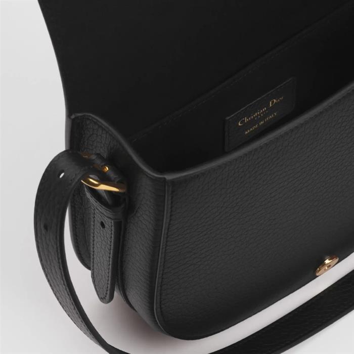 DIOR Bobby Medium Shoulder Bag Black Leather