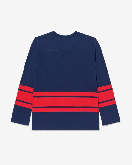 Noah Navy Red Long Sleeve Sweatshirt PUMU242 CRSW 025