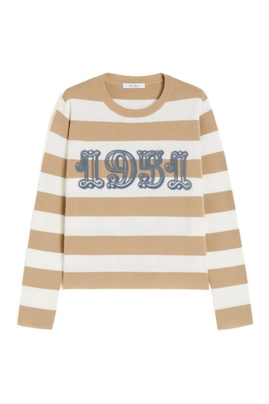 Max Mara VITERBO Virgin Wool Crewneck Sweater 213660 91600 008