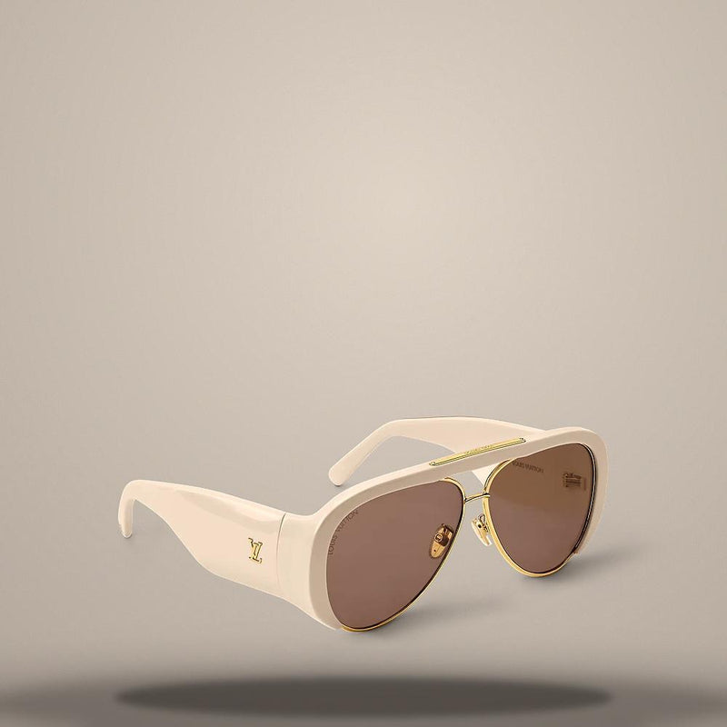 Louis Vuitton LV Vision Pilot Aviator Sunglasses Z3333U