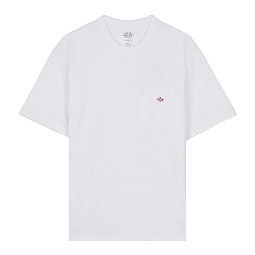 DANTON Men's Short Sleeve Pocket T-Shirt C0198 TCB WHITE