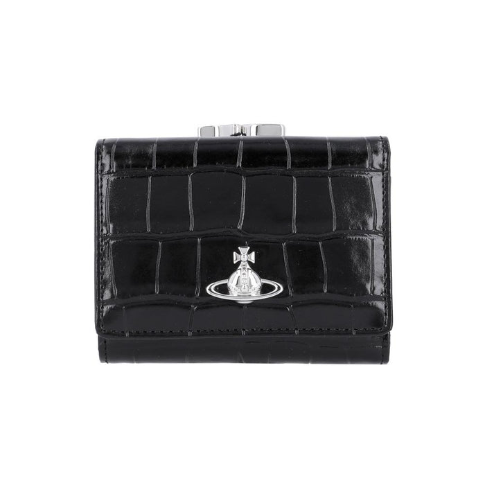 Vivienne Westwood Croc Embossed Small Frame Women’s Wallet