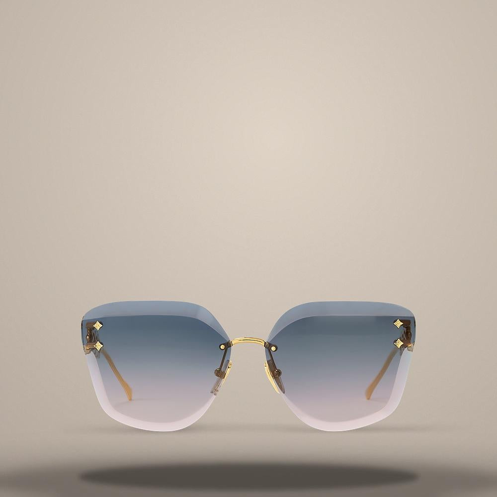 Louis Vuitton Men's Rimless Jewel Cat-Eye Sunglasses