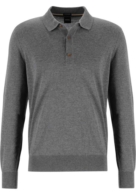 HUGO BOSS Men’s Crewneck Knit Sweater 50565503 030 DARK GREY DOM
