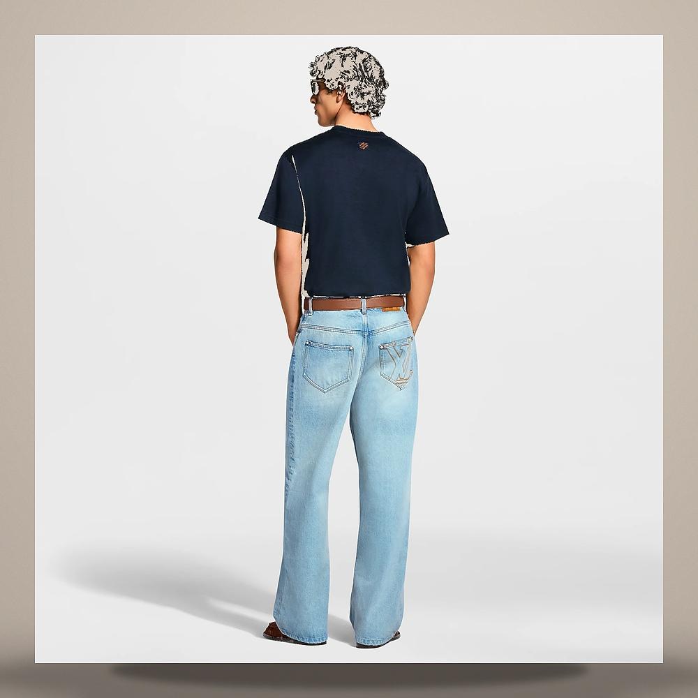 Louis Vuitton Women's Denim Signature Regular Fit T-Shirt
