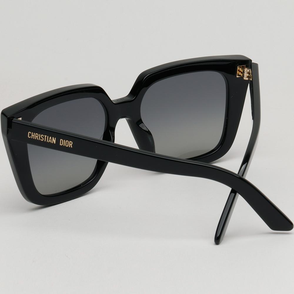 DIOR Black Acetate Oversized Unisex Sunglasses CD40092I 01B