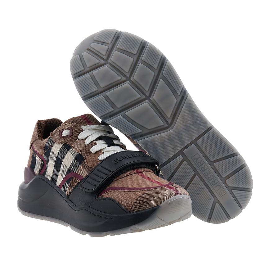 BURBERRY Men’s Check Cotton Low-Top Sneakers 8052971 MF TNR RAMSEY M ST A8894